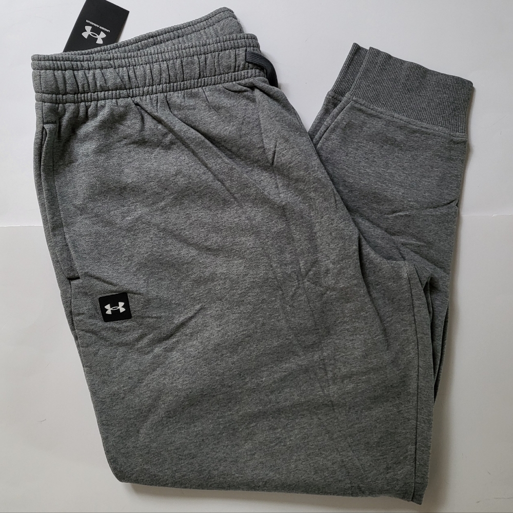 UNDER ARMOUR mens fleece Joggers sweatpants Size 3XL Gray - Picture 2 of 7